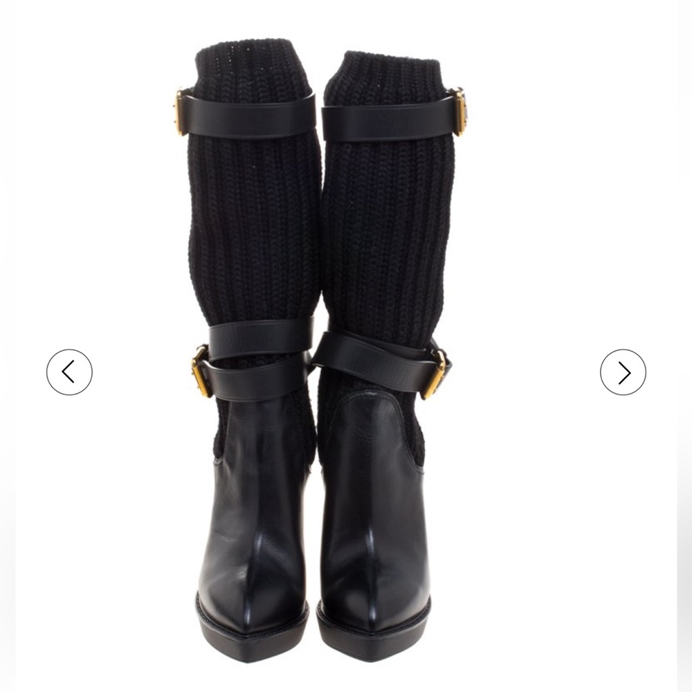 Gucci
Gucci Black Leather and Knitted Wool Lifford 37 - Picture 5 of 8